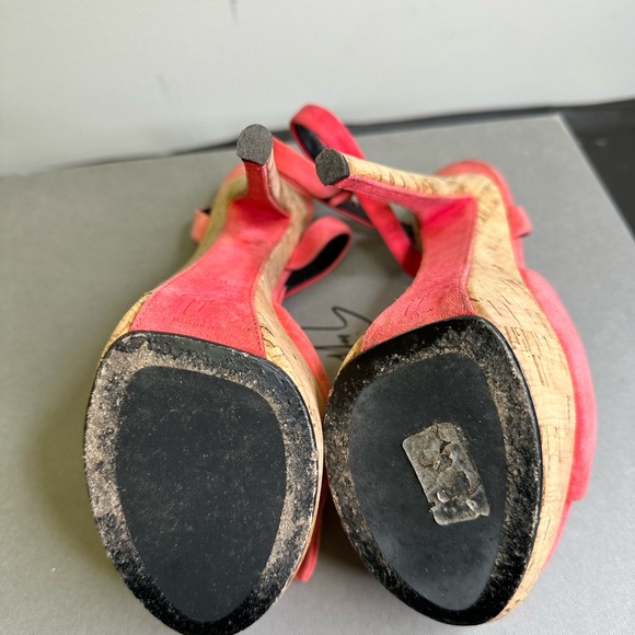 Giuseppe Zanotti Classic Bow sandal size 38 Cork and Salmon color - Picture 7 of 9